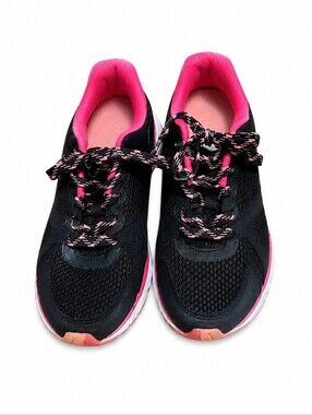 Vionic Tokyo Women’s Size 7.5 Black Pink Athletic Walking Running Shoes Sneakers